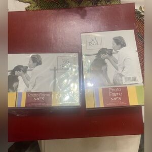 Set of 2 Clear 5x7 Photo Frames